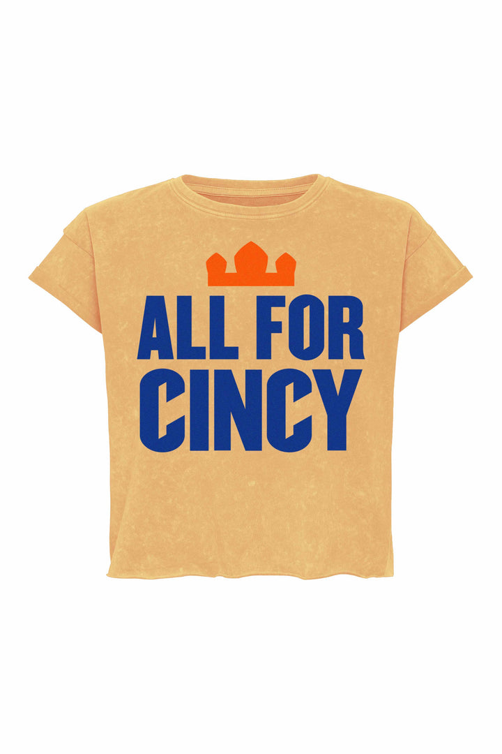 Women's Cropped Apricot Tee