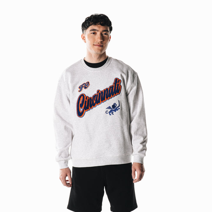 Fleece Crewneck with Chenille