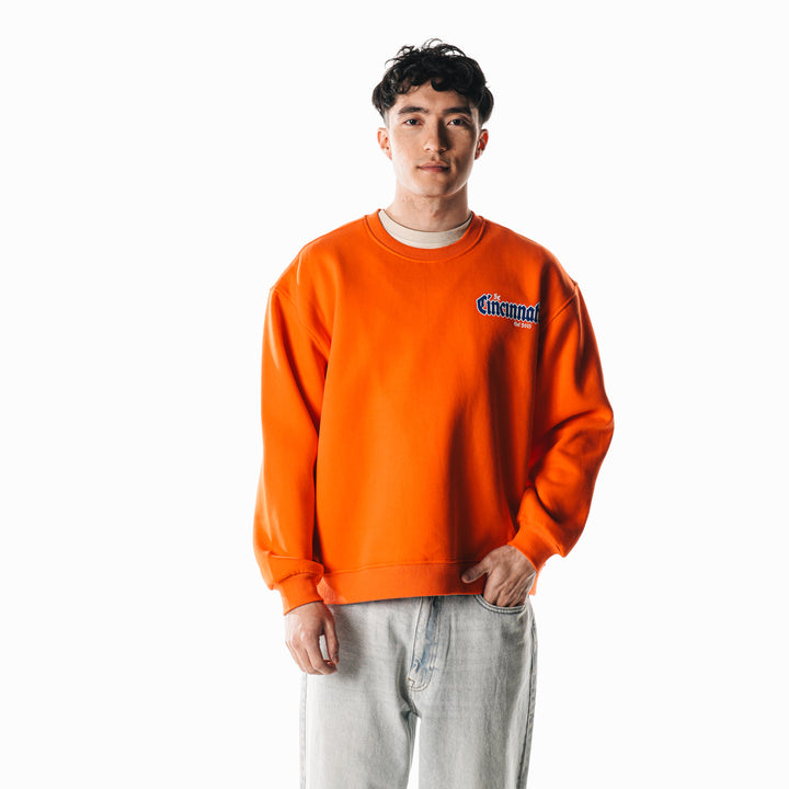 Orange Fleece Crew