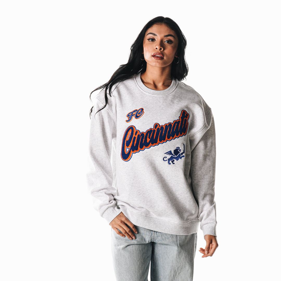 Fleece Crewneck with Chenille