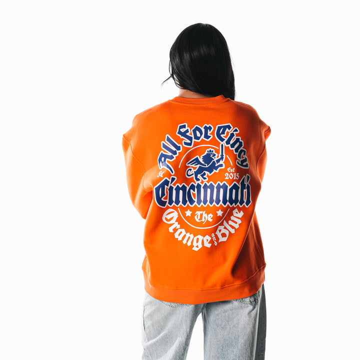 Orange Fleece Crew