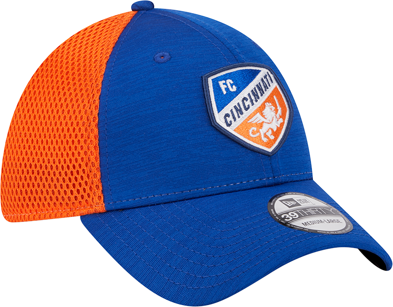 Youth Blue and Orange Game Day Flex Fit Hat