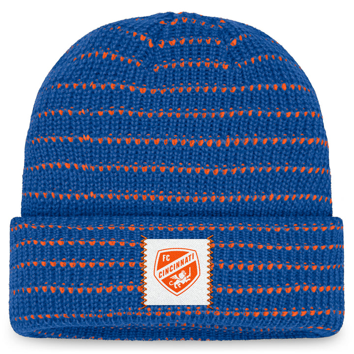 Blue and Orange Fundamental Knit Hat