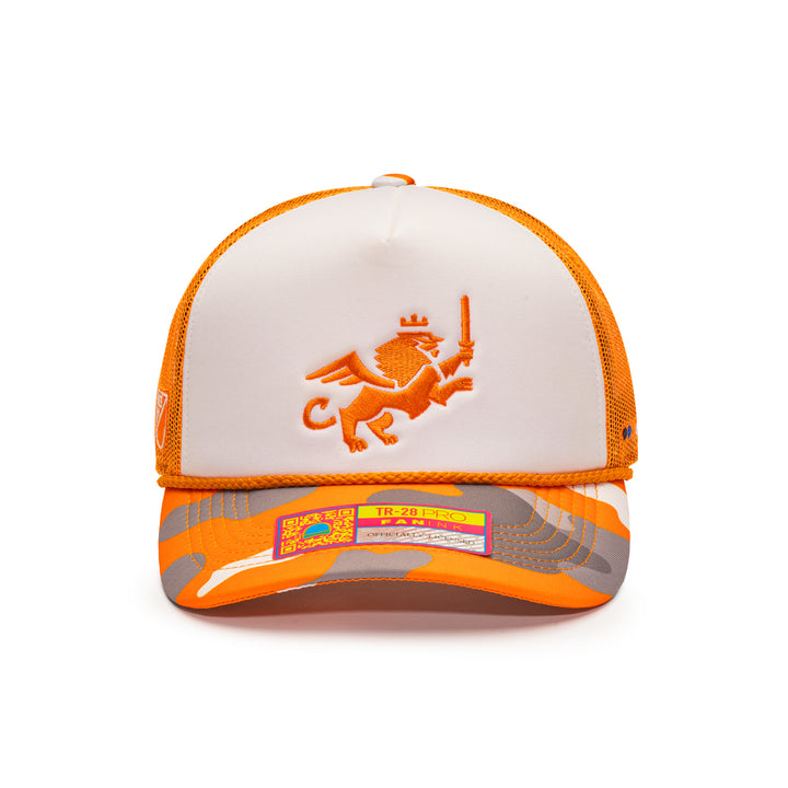 Orange Camo Trucker Hat
