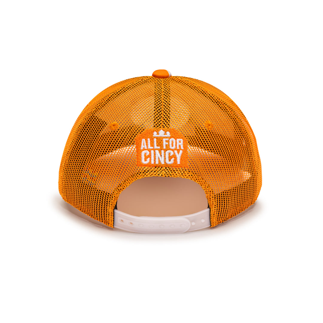 Orange Camo Trucker Hat