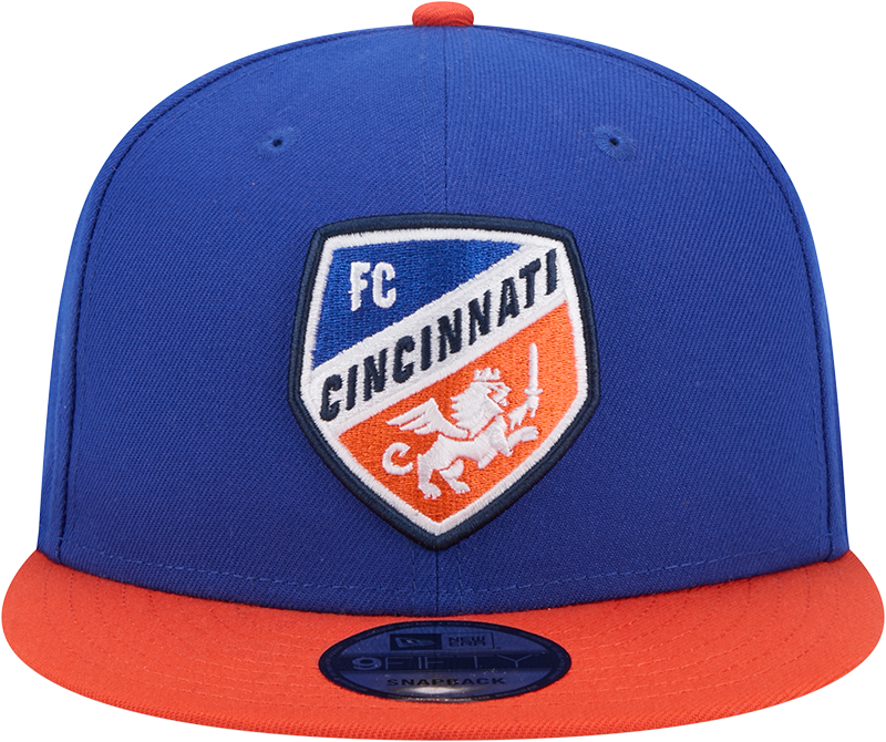 Orange and Blue Crest Snapback Hat