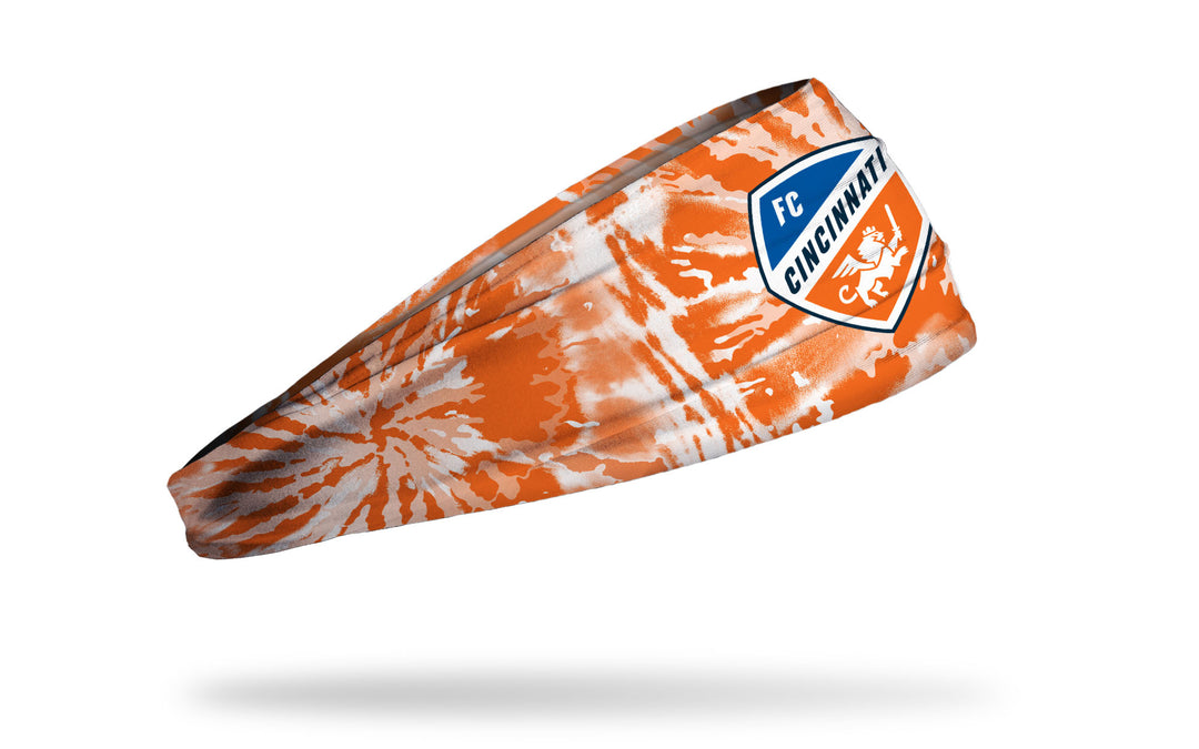 Orange Tie Dye Headband