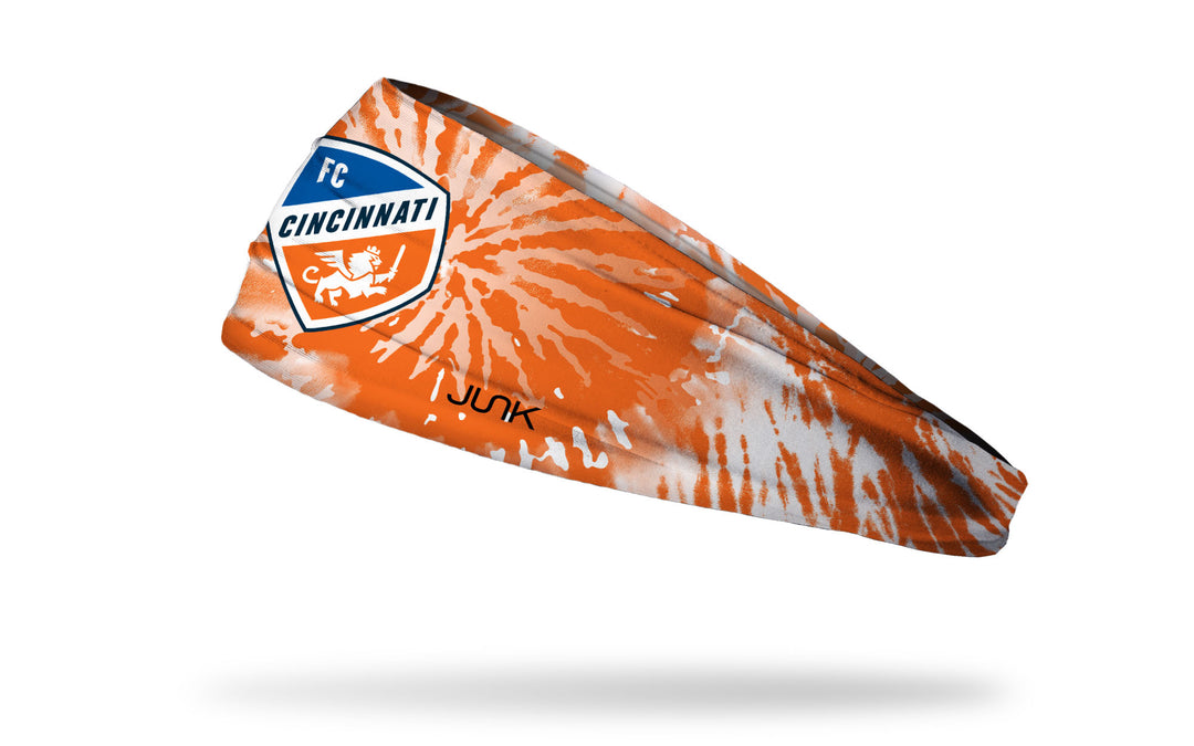 Orange Tie Dye Headband