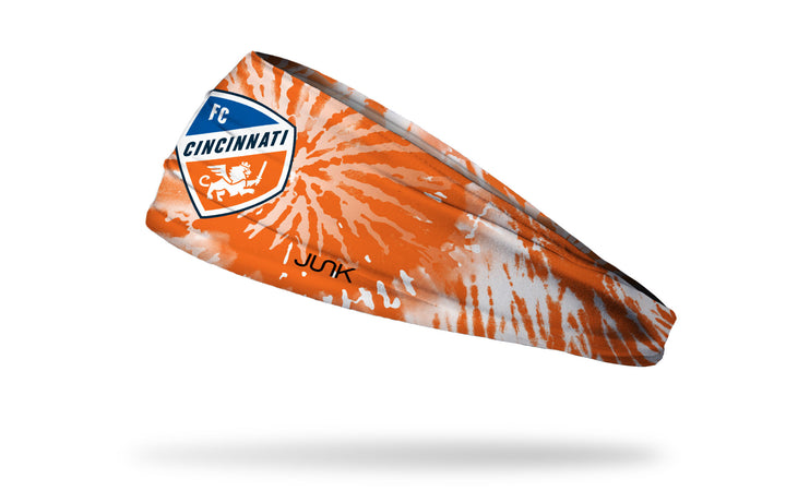 Orange Tie Dye Headband